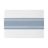 Dusty Blue Simple Chic Elegant Minimalist Wedding Uitnodigingen Wikkel (Achterkant Voorbeeld)