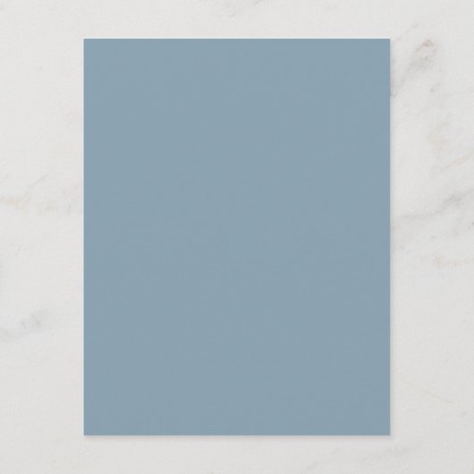 Dusty Blue Simple Elegant Wedding 2 Informatiekaartje (Achterkant)
