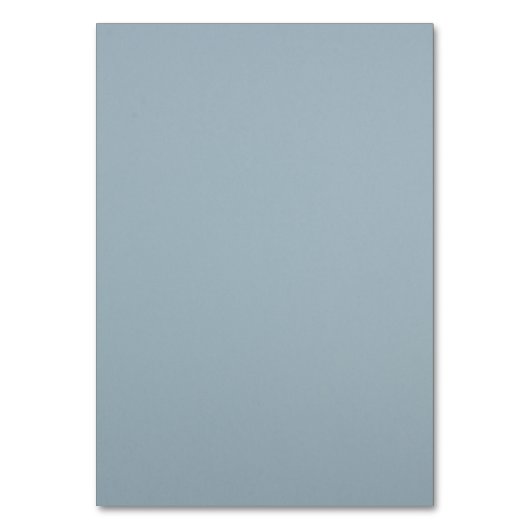 Dusty Blue Simple Floral Script Minimalistisch Chi Kaart (Achterkant)