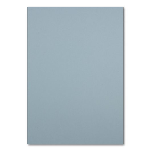 Dusty Blue Simple Floral Script Minimalistisch Chi Kaart (Achterkant)