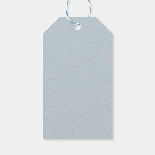 Dusty Blue Simple Modern Elegant Wedding Dank u Cadeaulabel (Achterkant)