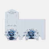 Dusty Blue Slate Navy Botanical Vrijgezellenfeest Bedankdoosjes (Uitgevouwen)