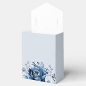 Dusty Blue Slate Navy Botanical Vrijgezellenfeest Bedankdoosjes (Geopend)