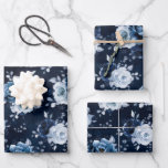 Dusty Blue Slate Navy Floral Botanical Wedding Wra Inpakpapier Vel<br><div class="desc">Elegant Dusty blue/Navy thema bruiloft verpakkingspapier met elegante bouquet van Dusty blue,  Navy,  bloesems en blauwe eucalyptusbladeren van leisteen en roos van de leisteen. Neem contact met mij op voor hulp bij aanpassingen of als u een ander product nodig hebt met dit ontwerp.</div>
