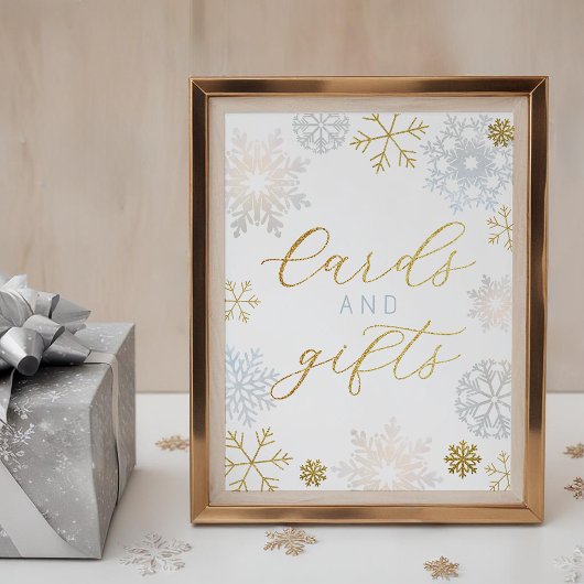 Dusty Blue Snowflake Kaarten & Geschenken Teken