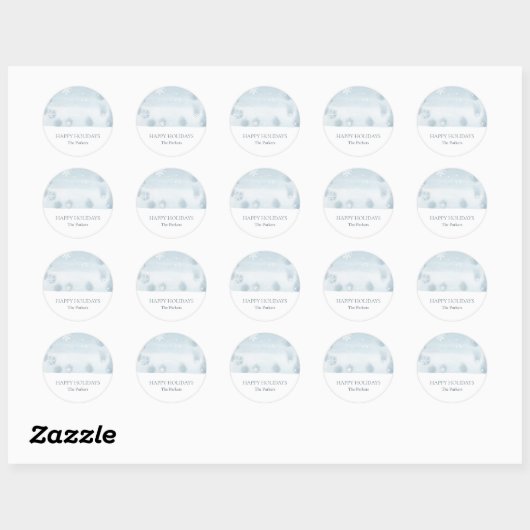 Dusty Blue Snowflake Sticker (Vel)