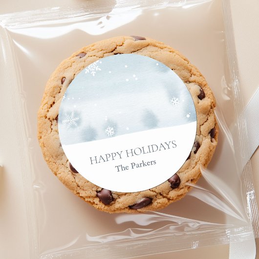 Dusty Blue Snowflake Sticker