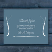 Dusty Blue Sober Funeral - Dank u wel Kaart