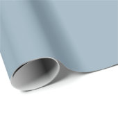Dusty Blue Solid Color Wrapping Paper Roll Cadeaupapier (Rol Hoek)