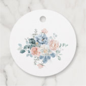 Dusty blue Something blue bridal bedankt Bedankjes Labels (Achterkant)