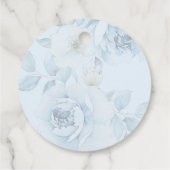 Dusty blue Something blue bridal bedankt Bedankjes Labels (Achterkant)