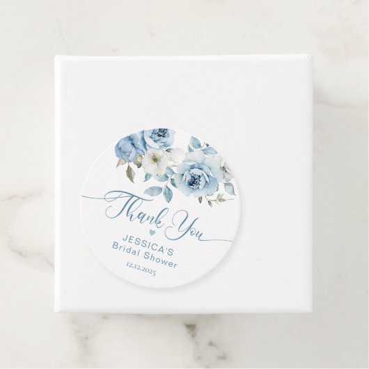 Dusty blue Something blue bridal bedankt Bedankjes Labels (In situ)