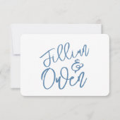 Dusty Blue, speciaal gepersonaliseerd Notitiekaartje (Voorkant)