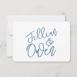 Dusty Blue, speciaal gepersonaliseerd Notitiekaartje
