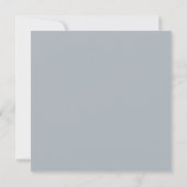Dusty Blue Square Elegant Wedding  (Achterkant)