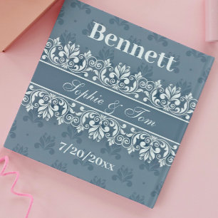 Dusty blue Square Sticker