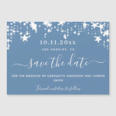 Dusty blue star bruiloft, met uitzondering van de magnetische uitnodiging (Voorkant)