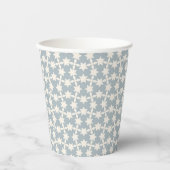 Dusty Blue Star Pattern Paper Cup Papieren Bekers (Voorkant)