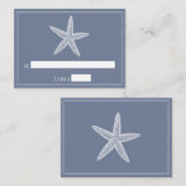 Dusty Blue Starfish trouwplaats kaarten Plaatskaartje (Voorkant / Achterkant)