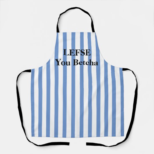 Dusty Blue Striped Lefse All-Over Print Schort (Voorkant)