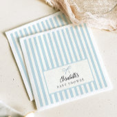 Dusty Blue Stripes Classic Party Servetten