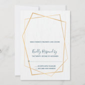 Dusty Blue Succulent Cactus Invitation Kaart (Achterkant)