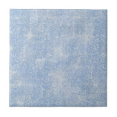 Dusty Blue Swirls Tile Tegeltje (Voorkant)