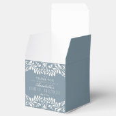 Dusty Blue Talavera Tegel Fiesta Bruidsbrunch Bedankdoosjes (Geopend)