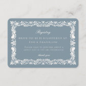 Dusty Blue Talavera Tegel Registry Kaart Insert (Voorkant)