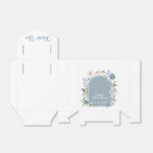 Dusty Blue Tea Party Baby in Bloom Baby shower Bedankdoosjes (Uitgevouwen)