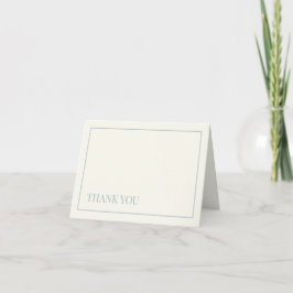 Dusty Blue Thank You Card V1 Bedankkaart