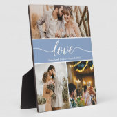 Dusty Blue Thankful Weduwfoto Collage Fotoplaat (Zijkant)