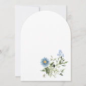 Dusty Blue Time voor Tea Boho Baby shower Kaart (Achterkant)