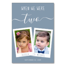 Dusty Blue Toen We Age Foto's Script Wedding