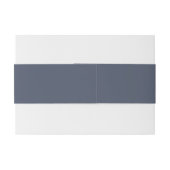 Dusty Blue Trouw  Uitnodigingen Wikkel (Achterkant Voorbeeld)
