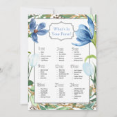 Dusty Blue Tulip Painted Peony Vrijgezellenfeest G Kaart (Voorkant)