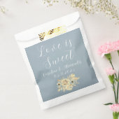 Dusty Blue Typography Calligraphy Modern Elegant Bedankzakje (Gezegeld)