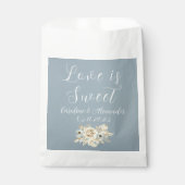 Dusty Blue Typography Calligraphy Modern Elegant Bedankzakje (Voorkant)