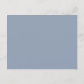 Dusty Blue Typography Elegant Wedding Reception Informatiekaartje (Achterkant)
