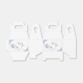 Dusty Blue Victoriaans Garden Afternoon Tea Bedankdoosjes (Uitgevouwen)