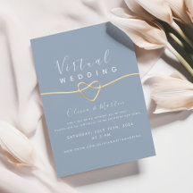 Dusty Blue Virtual Wedding