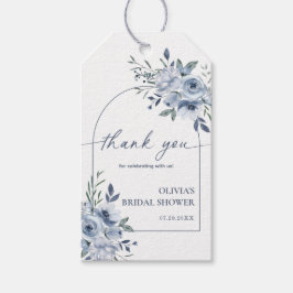 Dusty Blue Vrijgezellenfeest Arch Dank je Label Cadeaulabel