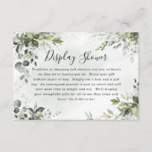 Dusty Blue Vrijgezellenfeest Boho Display Shower-k Informatiekaartje (Voorkant)