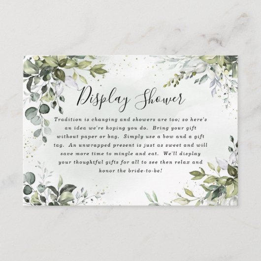 Dusty Blue Vrijgezellenfeest Boho Display Shower-k Informatiekaartje (Voorkant)