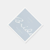 Dusty Blue Vrijgezellenfeest Here Comes The Bride Servet (Hoek)