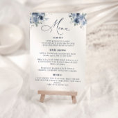 Dusty Blue Vrijgezellenfeest Menu