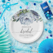 Dusty Blue Vrijgezellenfeest Papieren Bordje (Feest)