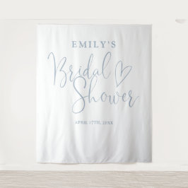 Dusty Blue Vrijgezellenfeest Photo Backdrop Wandkleed