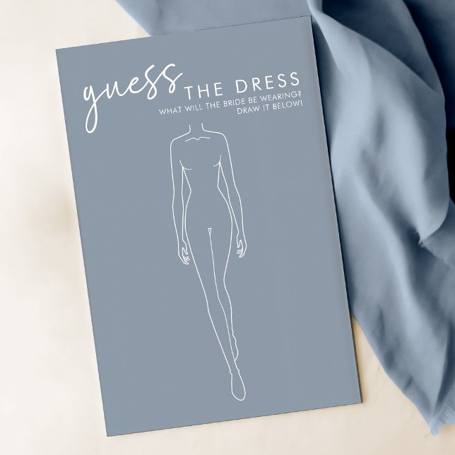 Dusty Blue Vrijgezellenfeest Raad de jurk spel (Creator heeft geüpload)