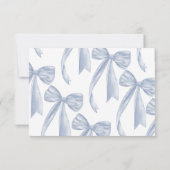 Dusty Blue Vrijgezellenfeest Recept Request Enclos Kaart (Achterkant)